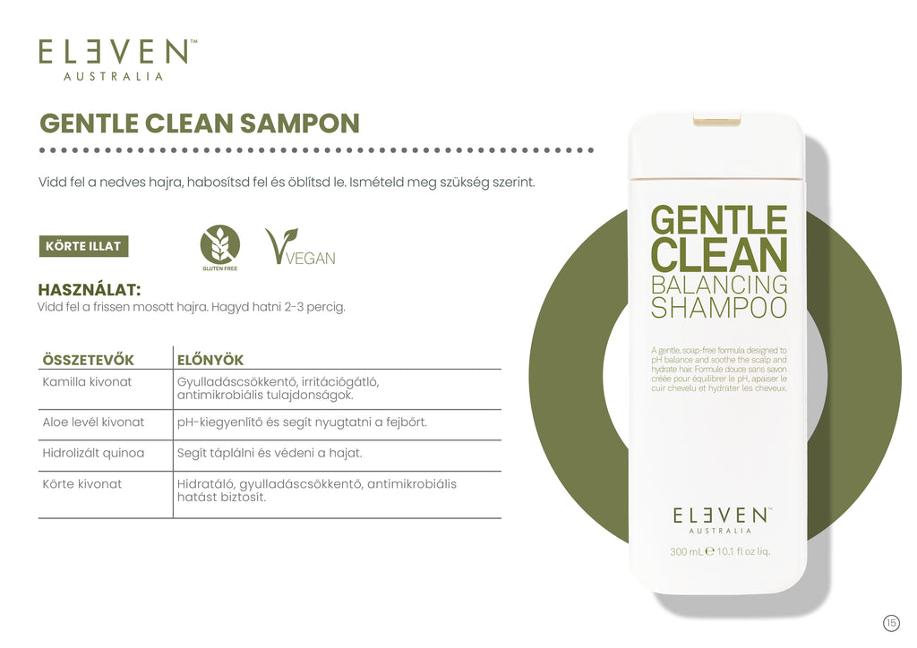 Gentle Clean sampon szappanmentes formula 300ml