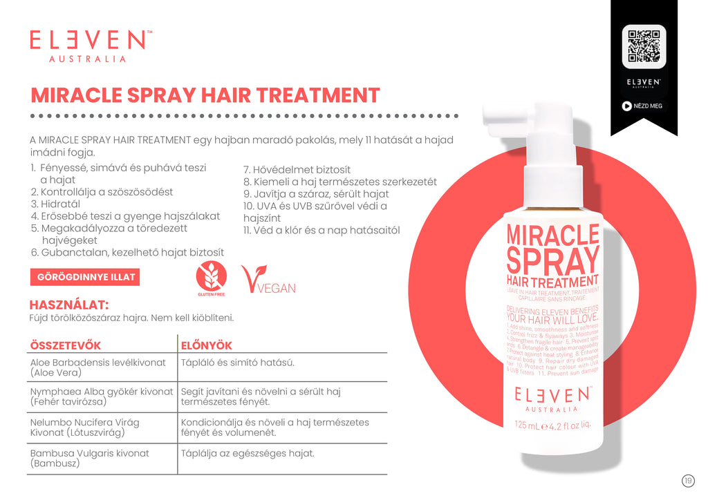 Miracle Hair Treatment Spray - az egészséges hajért 125 ML