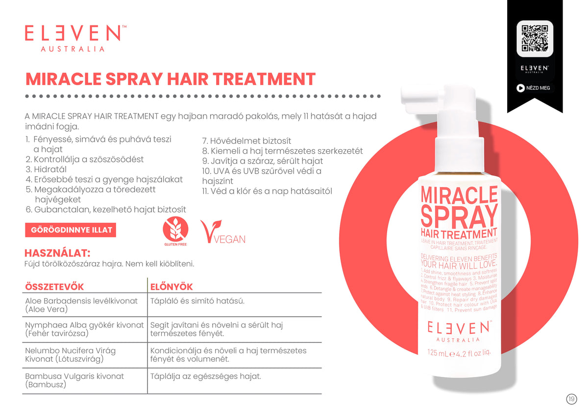 Miracle Hair Treatment Spray - az egészséges hajért 125 ML