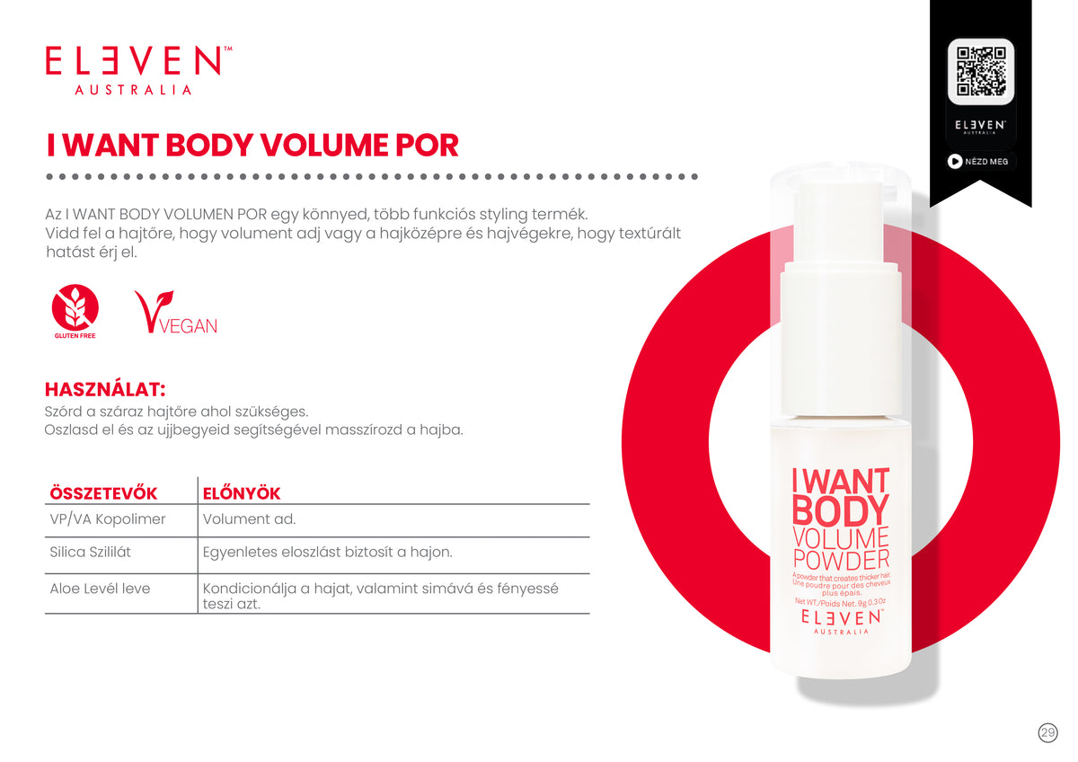 I Want Body - Volumennövelő por 9 g