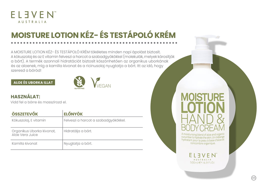 Moisture Lotion - kéz és testápoló 500 ML
